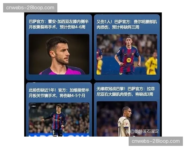 加维已近一年没踢欧冠，巴萨相信他复出后能发挥重要作用